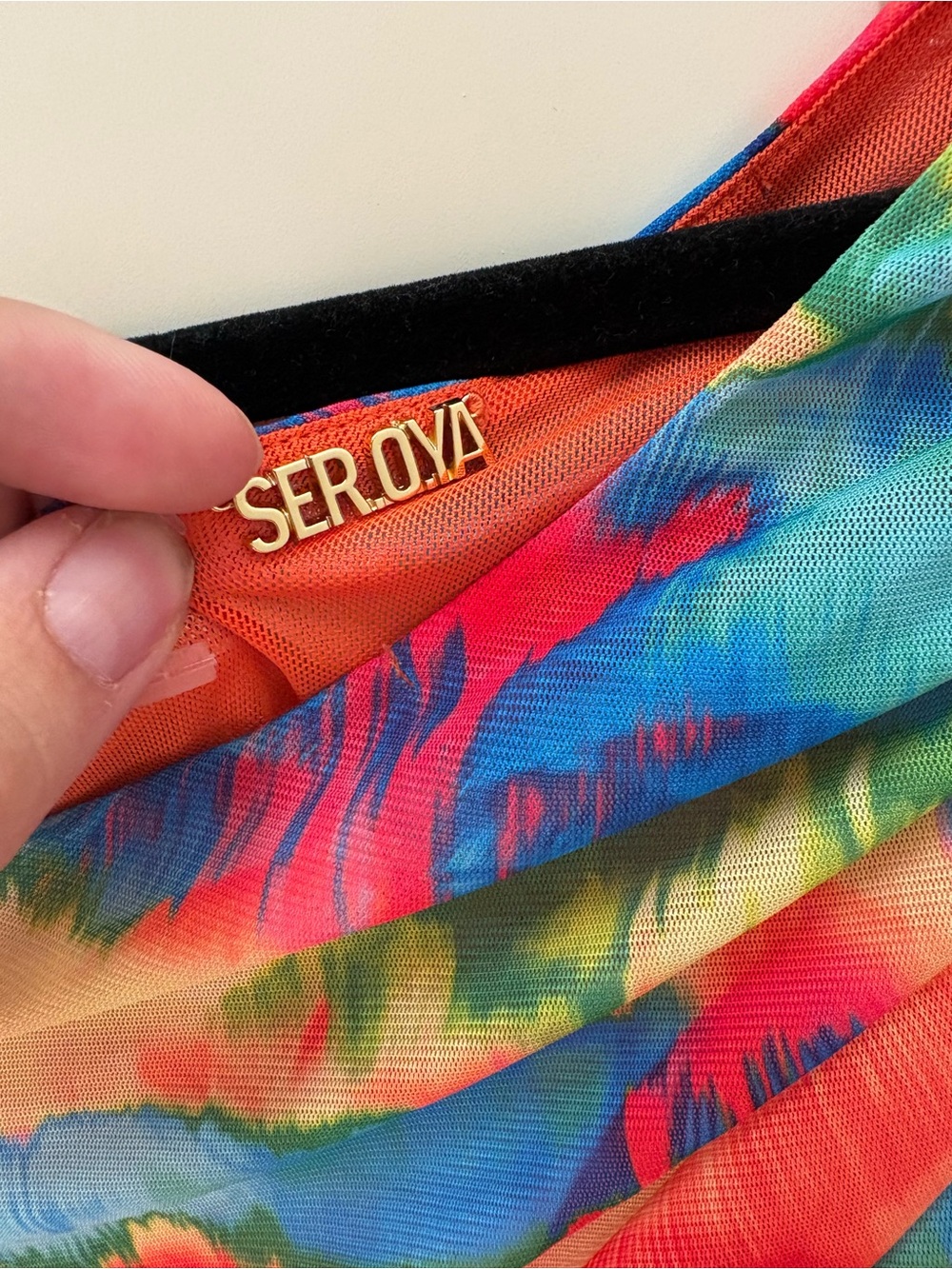 SEROYA Imani Midi Dress Size Medium - Picture 4 of 5